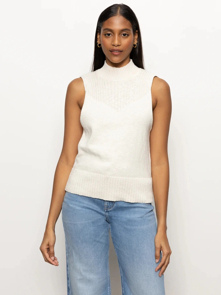 Sanctuary Rib Detail Mock Neck