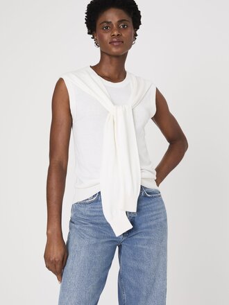 French Connection Cashmere Blend Shoulder Vest