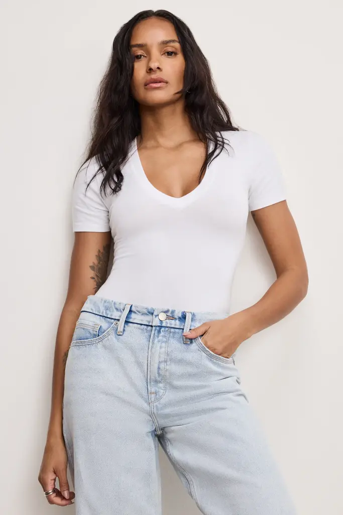Good American Deep V Bodysuit