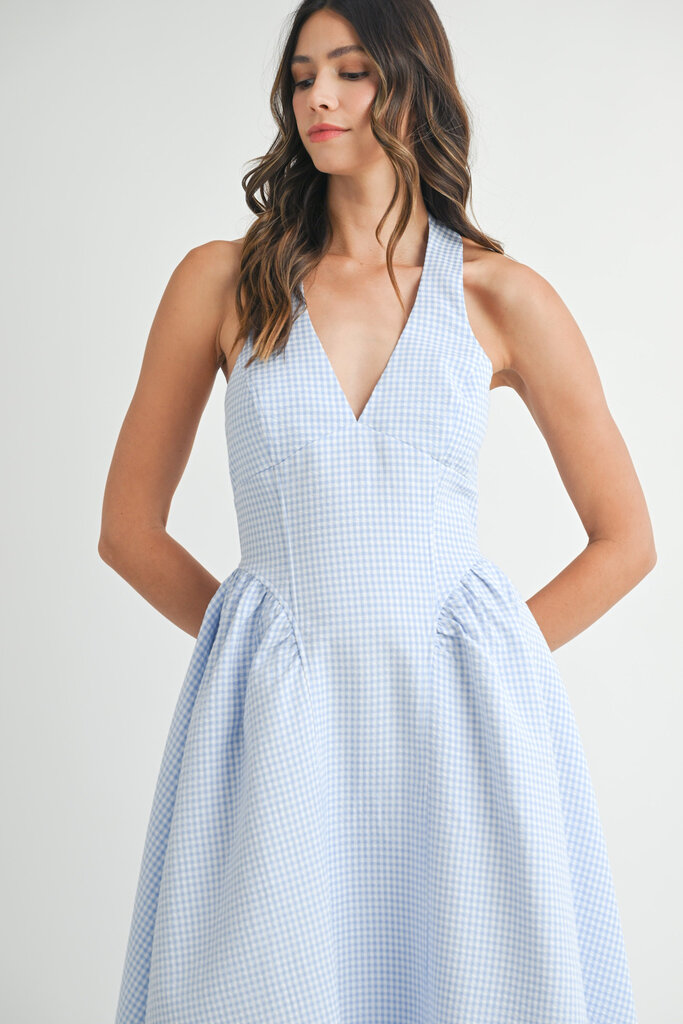 Mable Lorelei Gingham Midi Dress