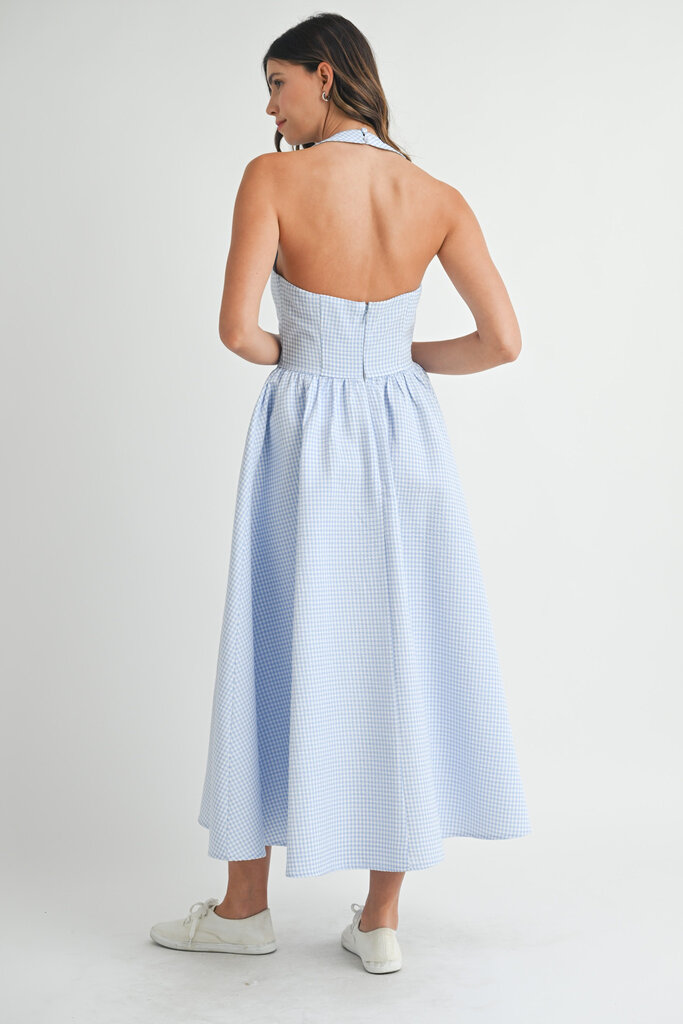 Mable Lorelei Gingham Midi Dress