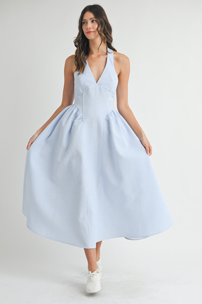 Mable Lorelei Gingham Midi Dress