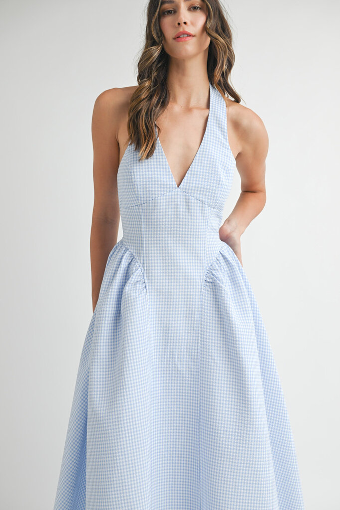 Mable Lorelei Gingham Midi Dress