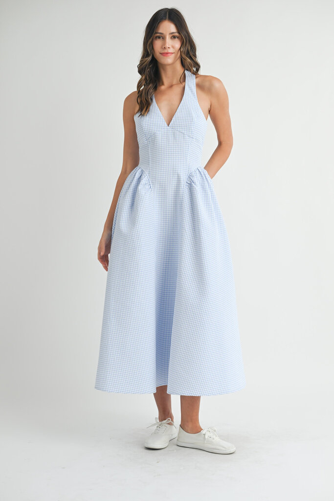 Mable Lorelei Gingham Midi Dress