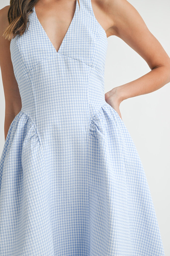 Mable Lorelei Gingham Midi Dress