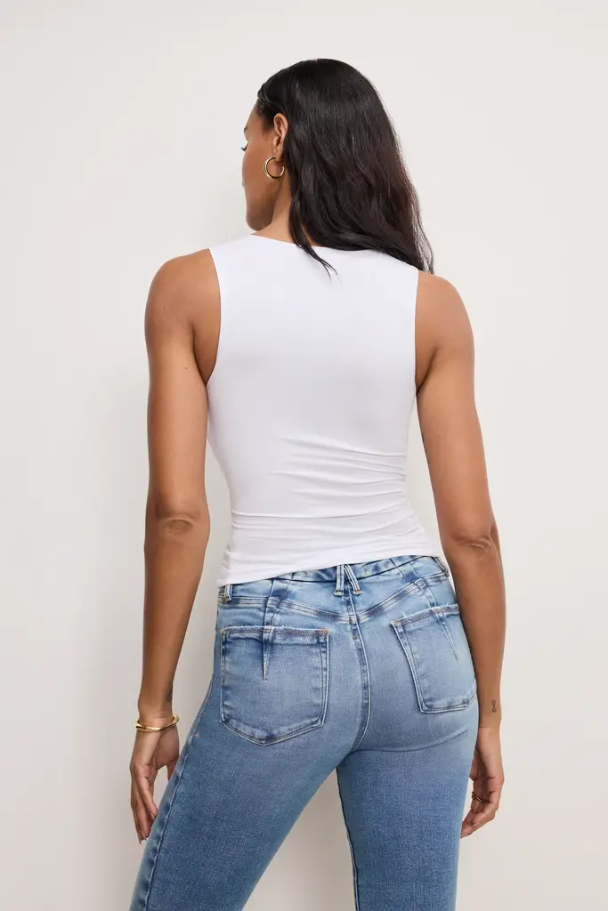 Good American Stretch Jersey Tank