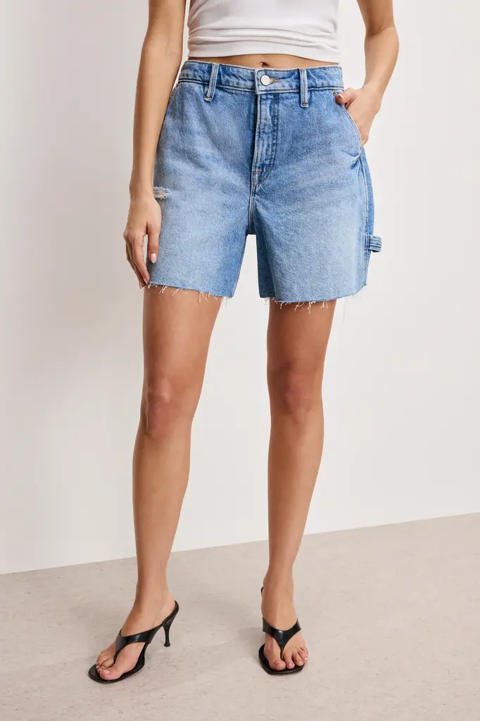 Good American Carpenter Long Shorts