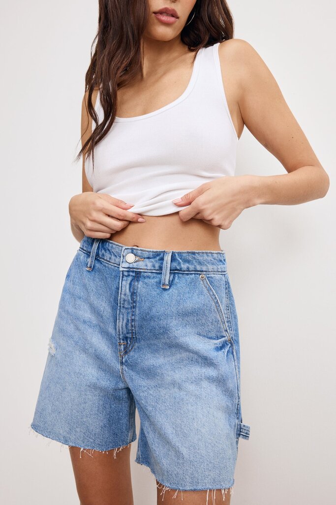 Good American Carpenter Long Shorts