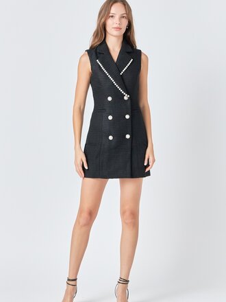 The Denim Bar Aubrey Blazer Dress