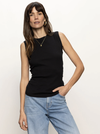 Sanctuary Ribbed Ruched Tank