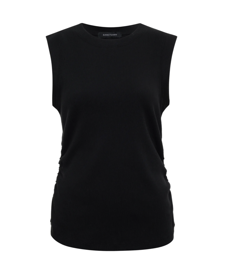 Sanctuary Ribbed Ruched Tank