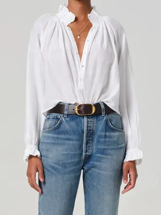 Citizen of Humanity Iris Ruffled Top