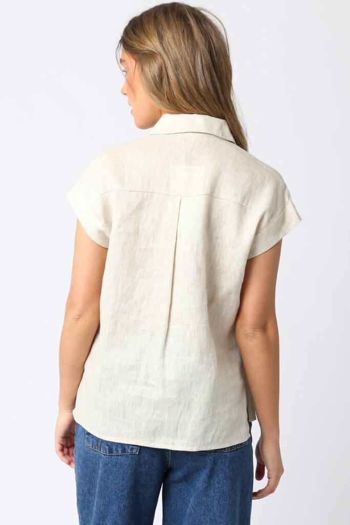 The Denim Bar Kylie Linen Shirt