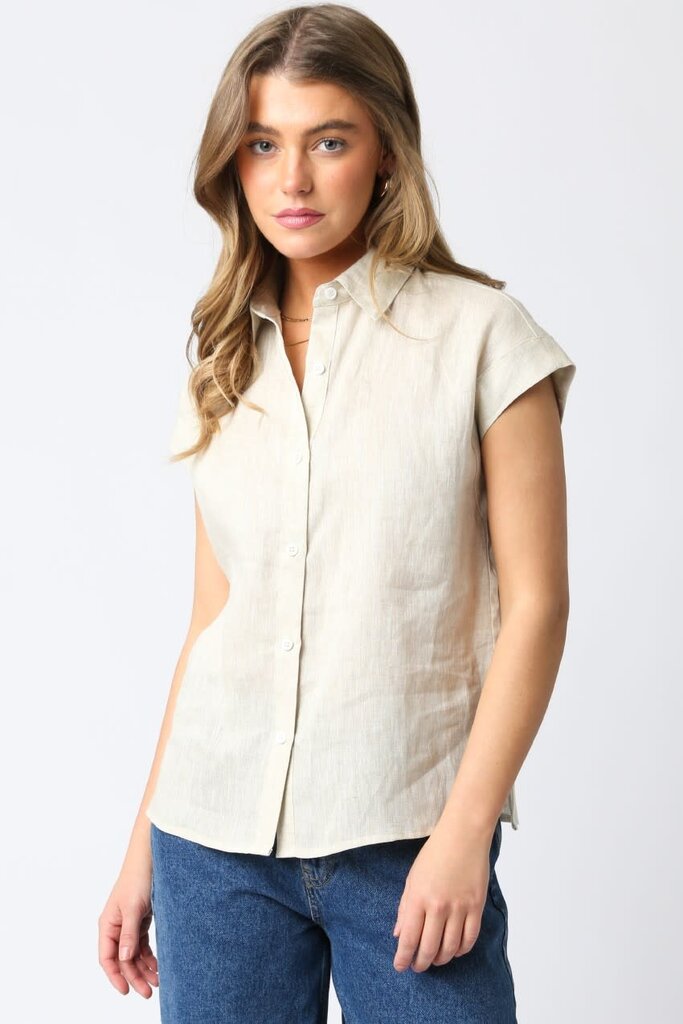 The Denim Bar Kylie Linen Shirt