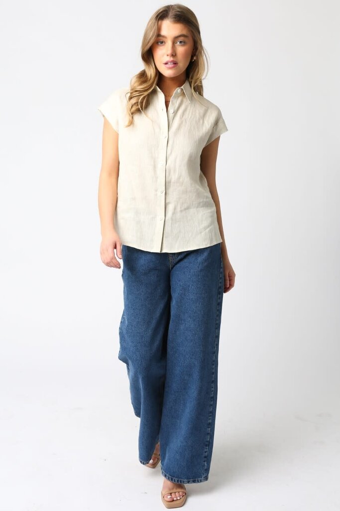 The Denim Bar Kylie Linen Shirt