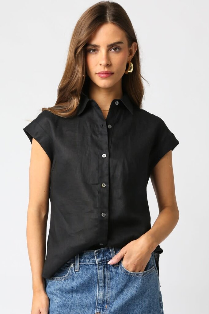 The Denim Bar Kylie Linen Shirt