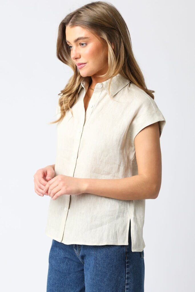 The Denim Bar Kylie Linen Shirt