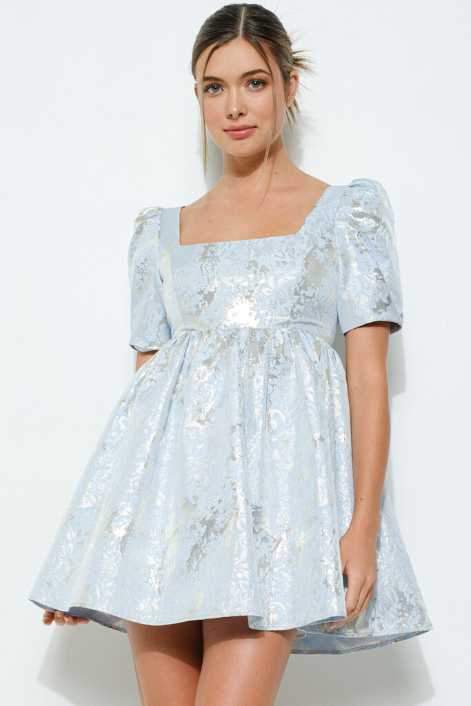 The Denim Bar Lisbet Jacquard Mini Dress
