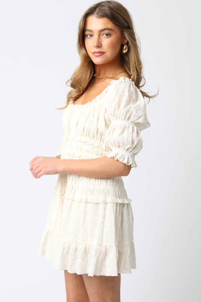 The Denim Bar Quisie Ruffle Dress