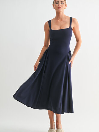 The Denim Bar Lyra Midi Dress