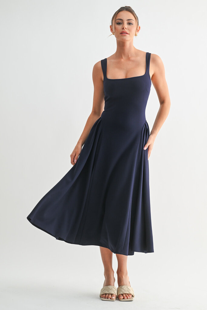 The Denim Bar Lyra Midi Dress