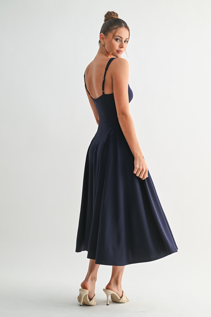 The Denim Bar Lyra Midi Dress