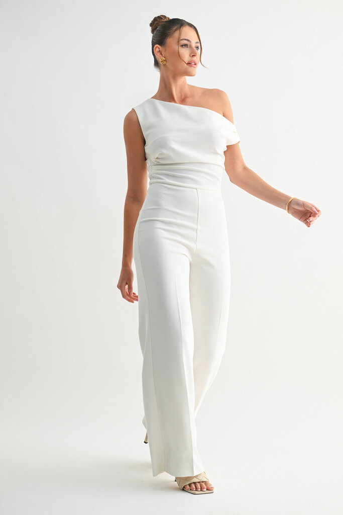 The Denim Bar Luna Drape Jumpsuit