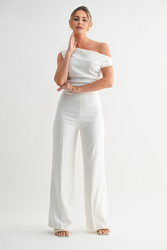 The Denim Bar Luna Drape Jumpsuit