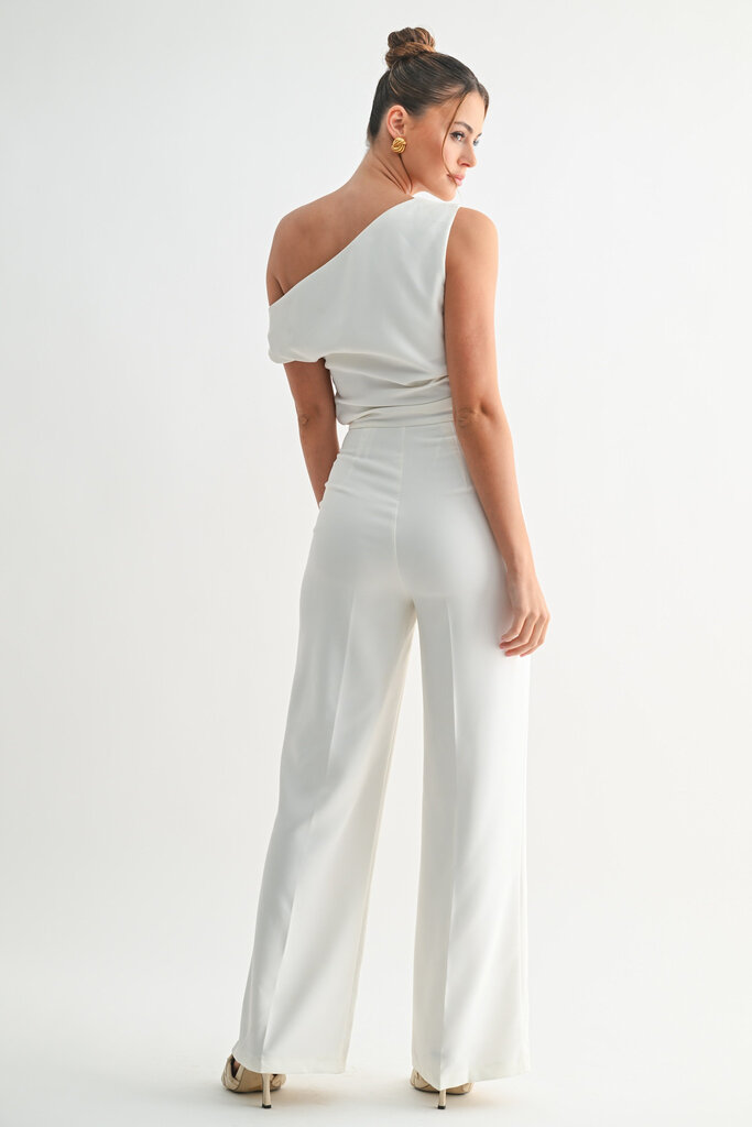The Denim Bar Luna Drape Jumpsuit