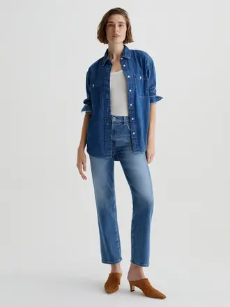 AG Jeans Brinley Mid-Rise Straight