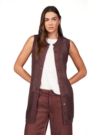 Sanctuary Long Openwork Vest