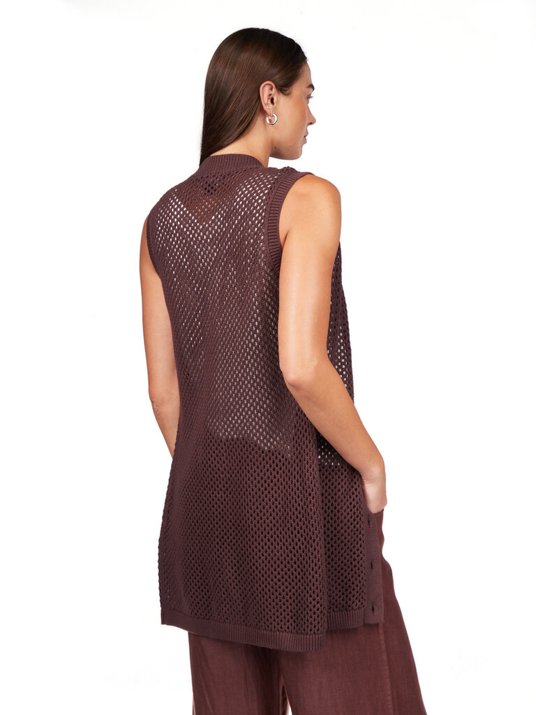 Sanctuary Long Openwork Vest