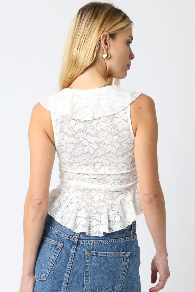 The Denim Bar Glee Lace Top