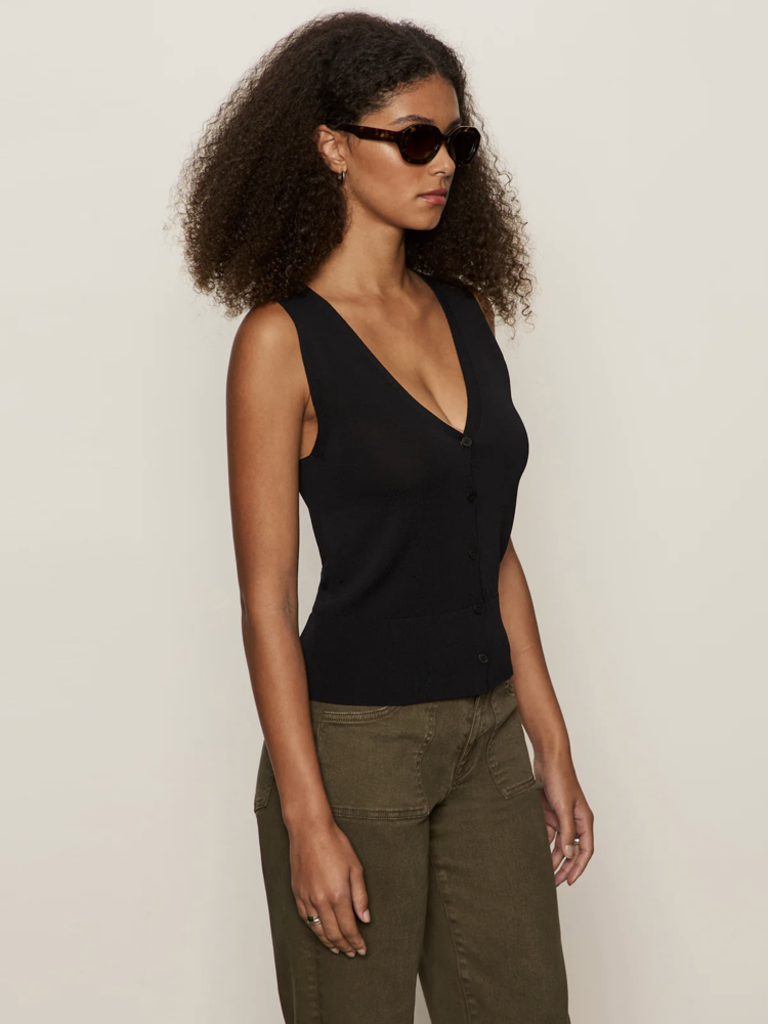 Sanctuary Knitted Button Front Top