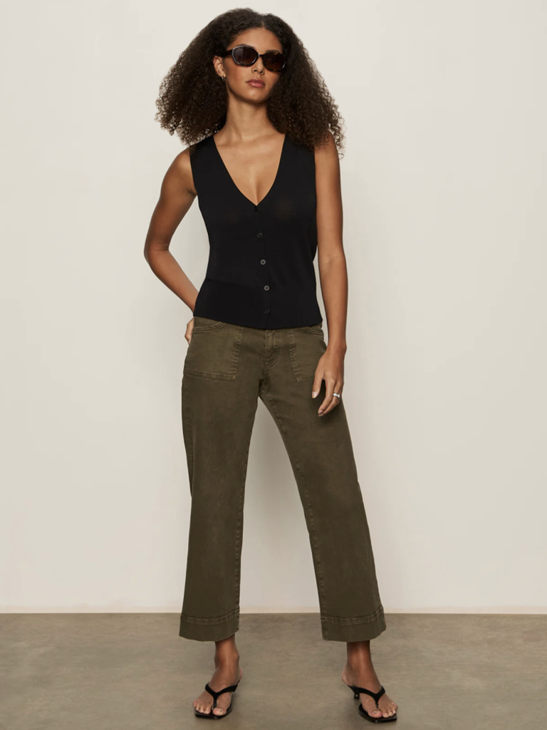 Sanctuary Knitted Button Front Top