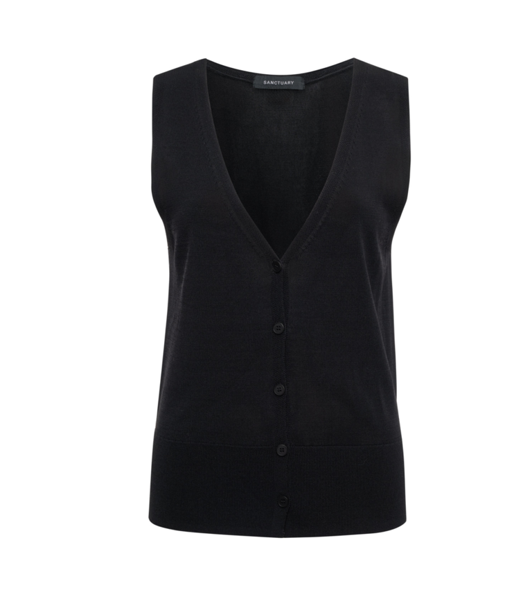 Sanctuary Knitted Button Front Top