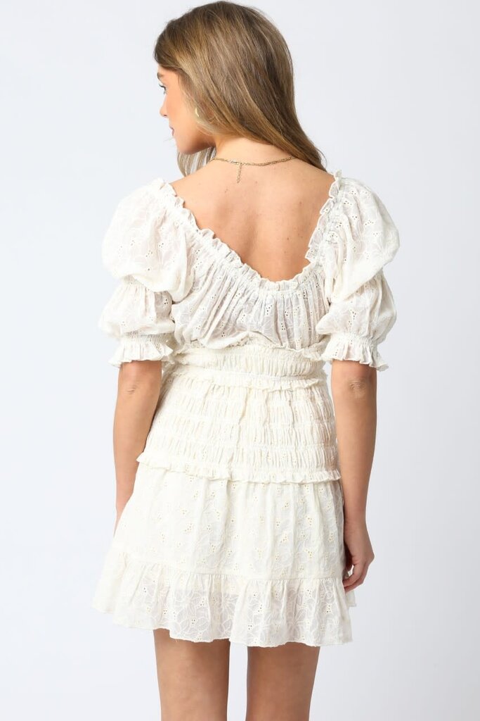 The Denim Bar Quisie Ruffle Dress