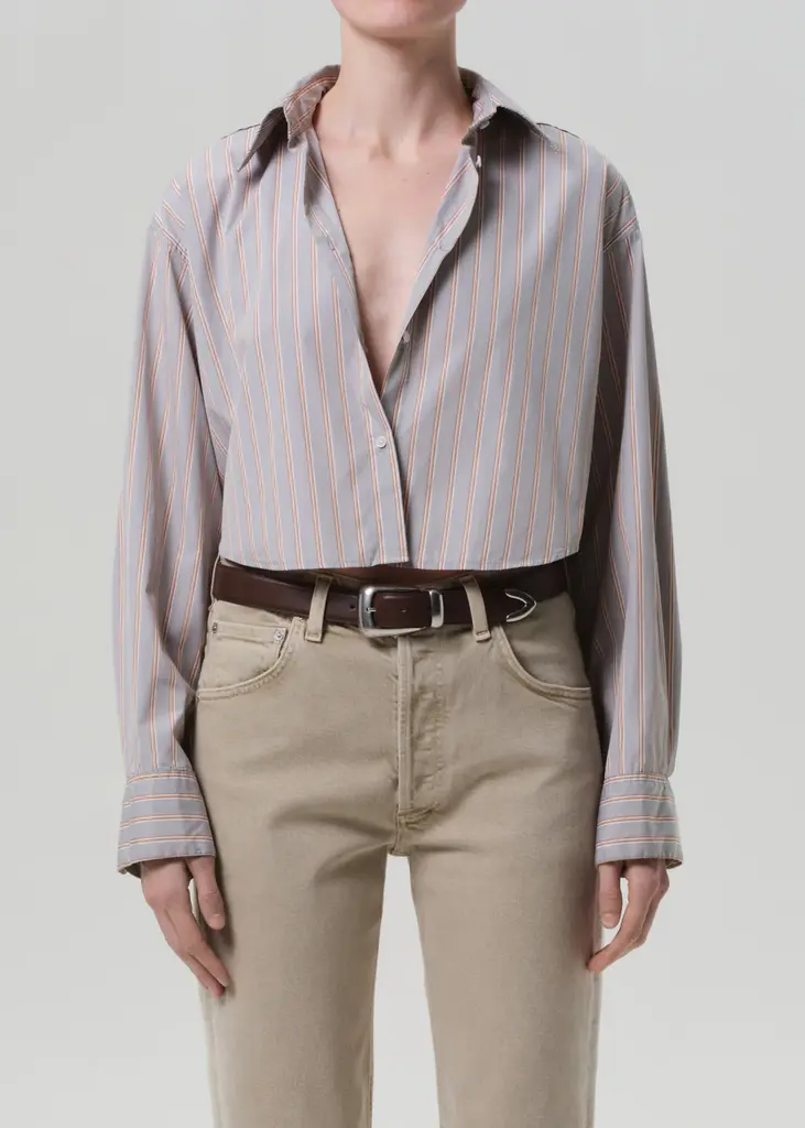 Citizen of Humanity Anna Cropped Shirt