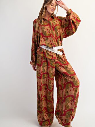 Easel Geaux Time Pants