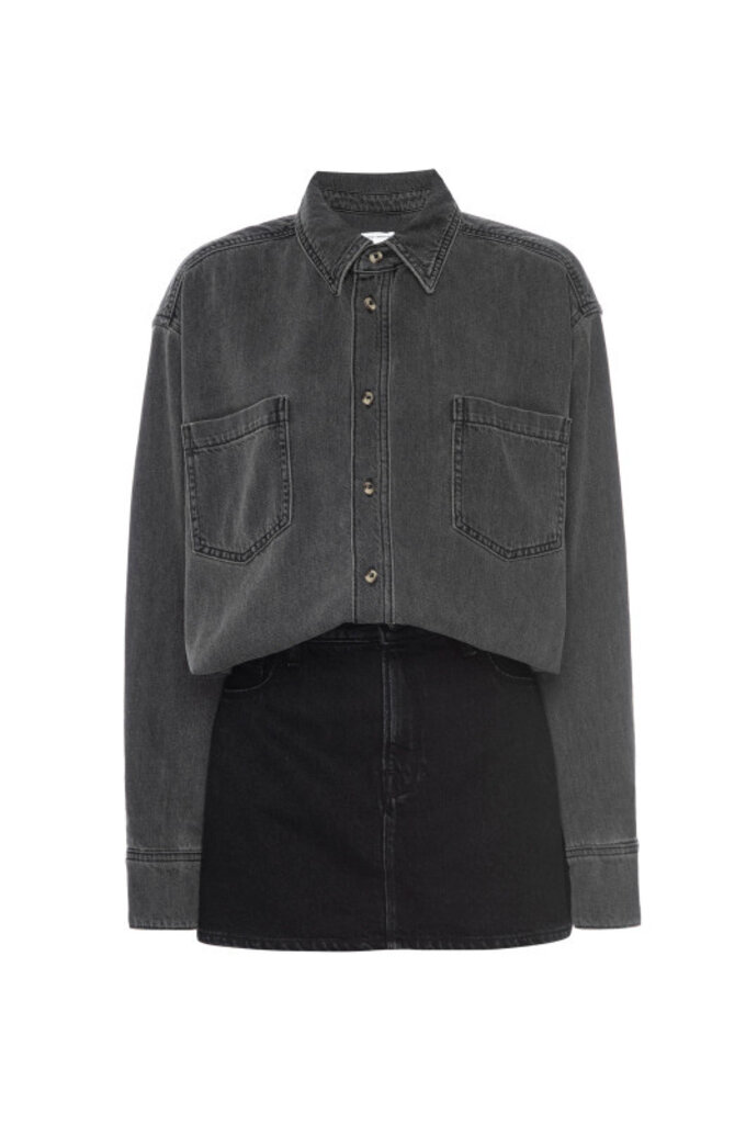 Good American Denim Shirt Dress