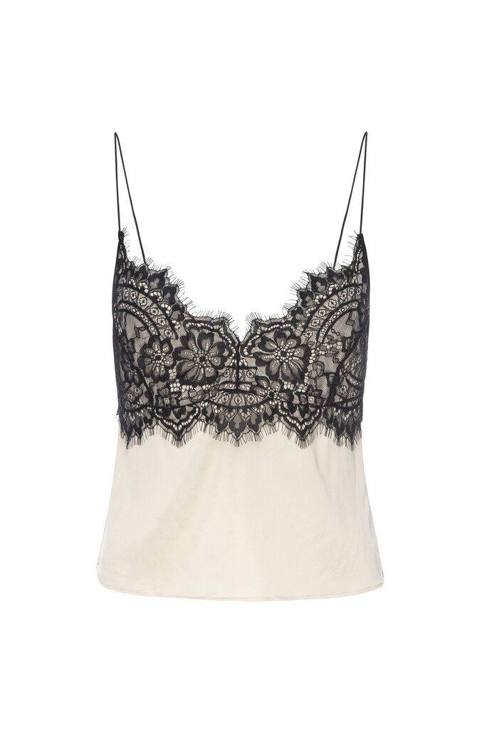 Good American Satin Lace Cami