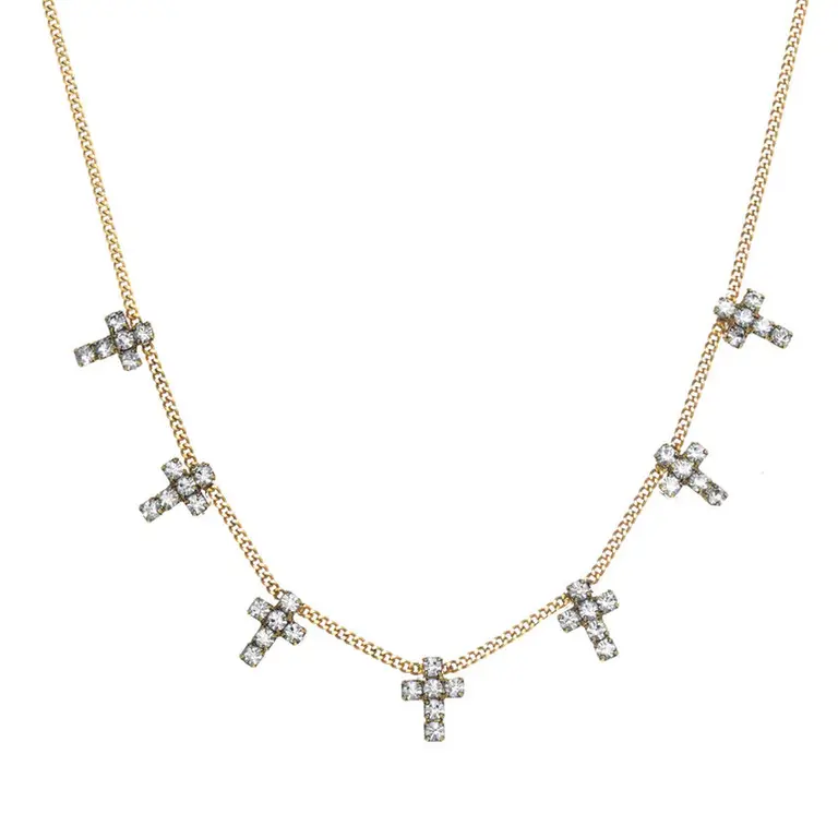 Tova Multi Cross Necklace