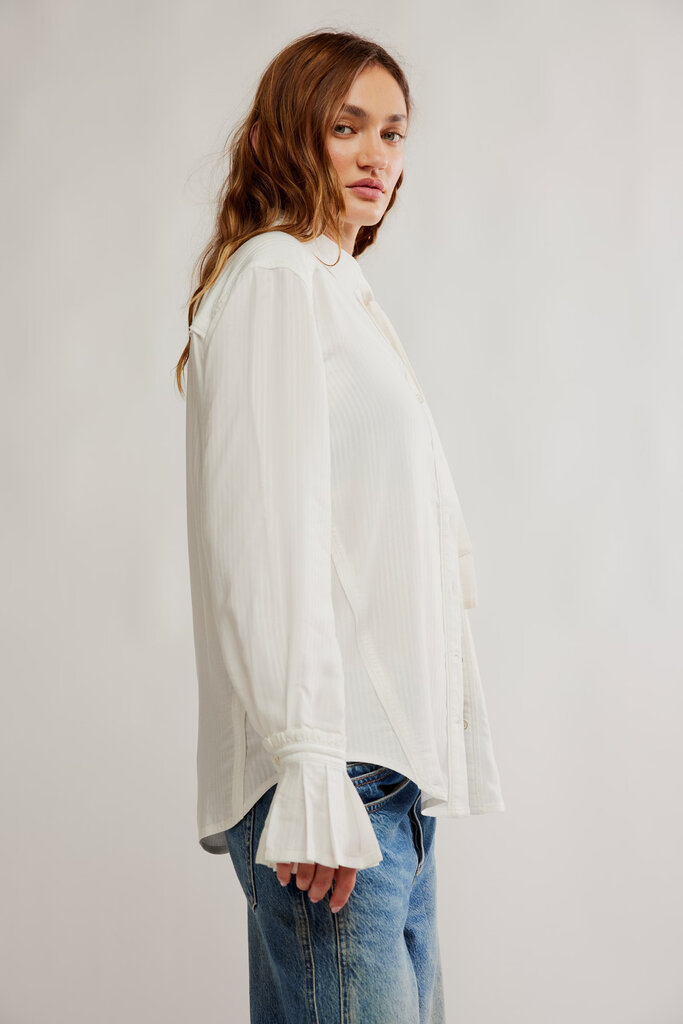 Free People Mary Lou Silky Shirt