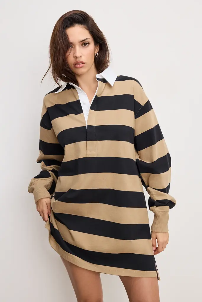 Good American Jersey Polo Dress