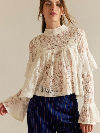 Free People Lilabeth Lace Top
