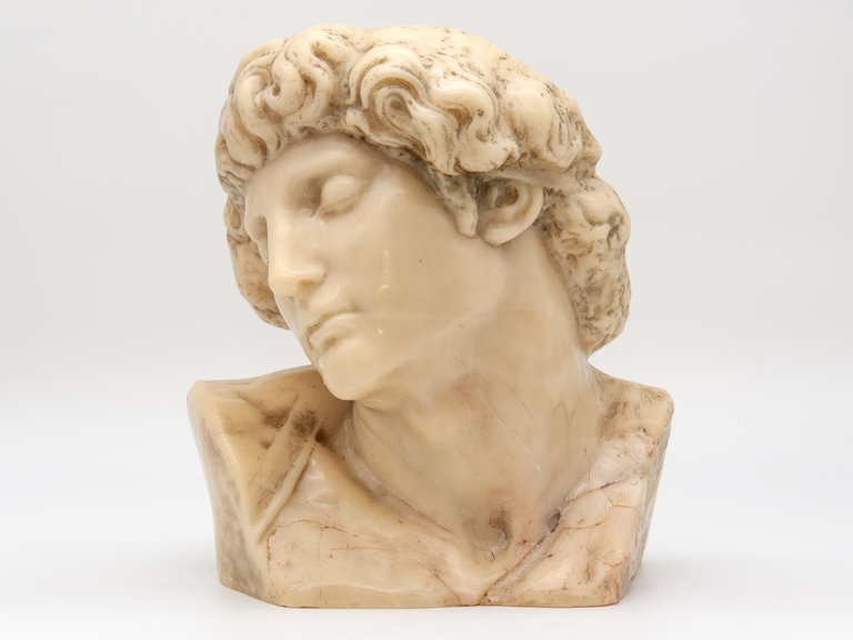French Classical Wax Bust c. 1900