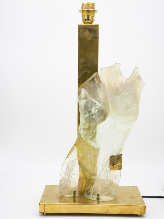 Female Figure Murano Glass Lamp