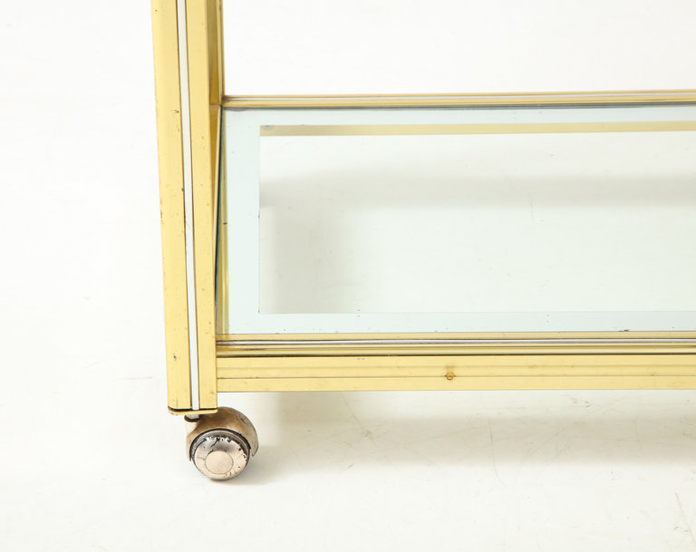 1970s glass trolley with tray