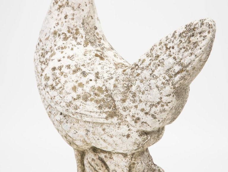 Stone Rooster Garden Ornament, early 20th Century