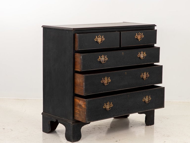 Georgian Chest of Drawers with Later Ebonised Finish